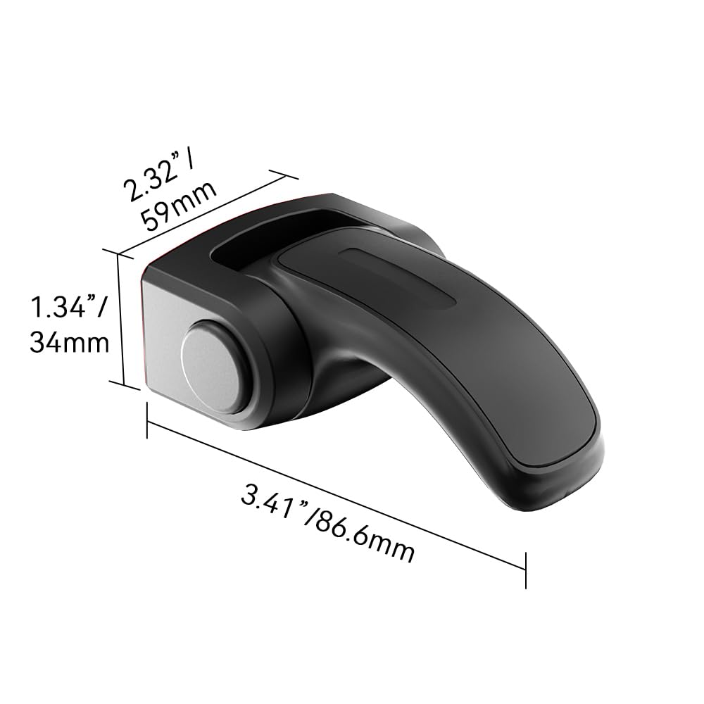 2 PCS Baby Safety Oven Door Lock, Kitchen Safety Locks for Babies, Childproof Oven Locks for Kids, Heat-Resistant, No Screws & Drilling (Black)