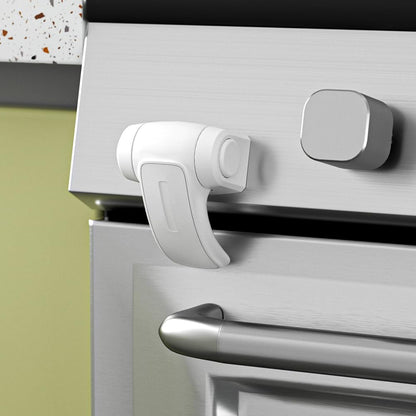 2 PCS Baby Safety Oven Door Lock, Kitchen Safety Locks for Babies, Childproof Oven Locks for Kids, Heat-Resistant, No Screws & Drilling (Black)