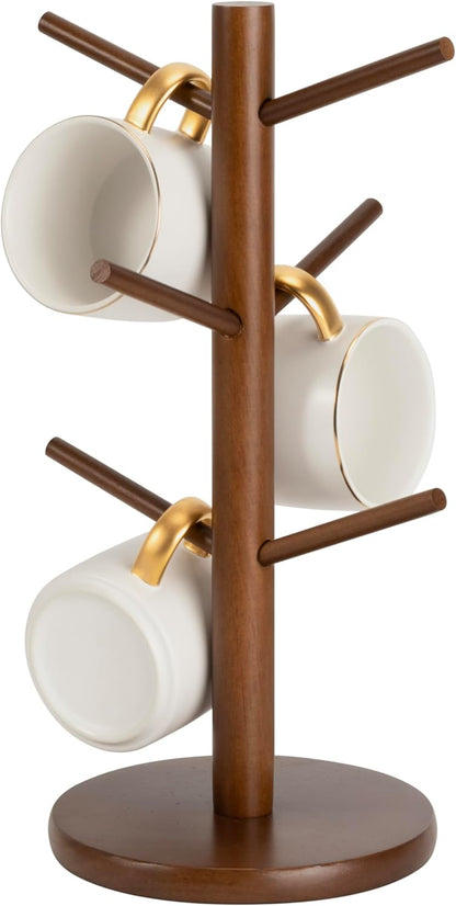 Mug Holder Tree, Coffee Cup Holder with 6 Hooks (Black)