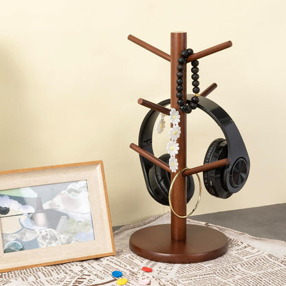 Mug Holder Tree, Coffee Cup Holder with 6 Hooks (Black)