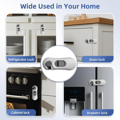 5-Pack Child Proof Refrigerator Lock with 3M Adhesive