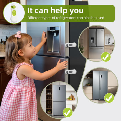 5-Pack Child Proof Refrigerator Lock with 3M Adhesive