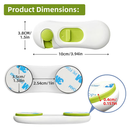 5-Pack Child Proof Refrigerator Lock with 3M Adhesive
