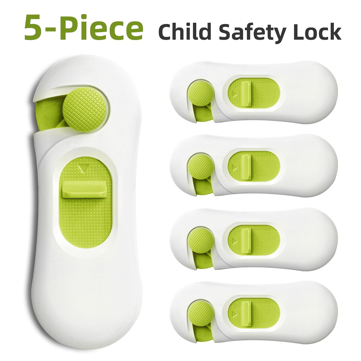 5-Pack Child Proof Refrigerator Lock with 3M Adhesive