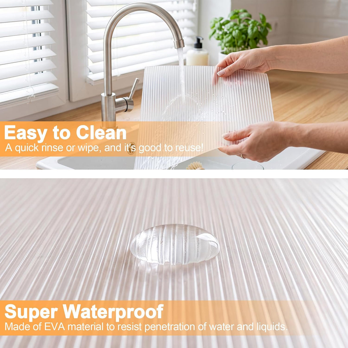 Shelf Liner for Kitchen 12IN x 20FT Cabinet Drawer, Fridge Liner
