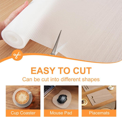 Shelf Liner for Kitchen 12IN x 20FT Cabinet Drawer, Fridge Liner