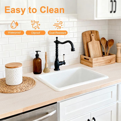 Shelf Liner for Kitchen 12IN x 20FT Cabinet Drawer, Fridge Liner