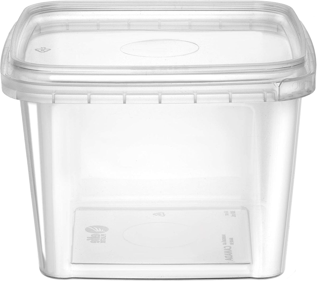 8 oz 20 Pack Square Clear Deli Containers with Lids Disposable BPA Free Square Plastic Food Storage Containers with Lids Airtight for Meal Prep Take Out Kitchen