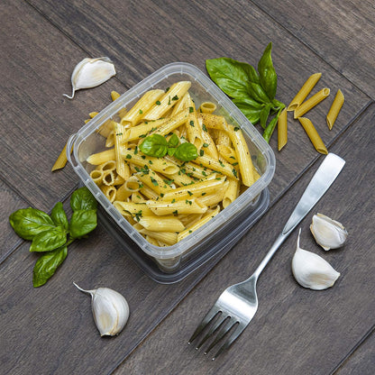 8 oz 20 Pack Square Clear Deli Containers with Lids Disposable BPA Free Square Plastic Food Storage Containers with Lids Airtight for Meal Prep Take Out Kitchen