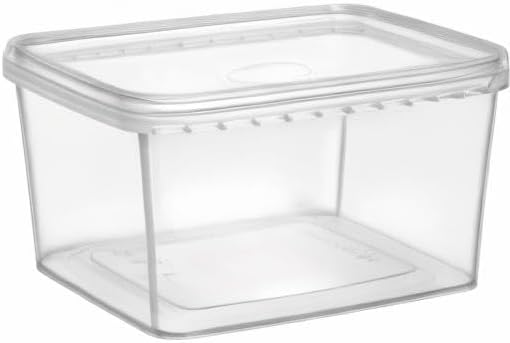 8 oz 20 Pack Square Clear Deli Containers with Lids Disposable BPA Free Square Plastic Food Storage Containers with Lids Airtight for Meal Prep Take Out Kitchen