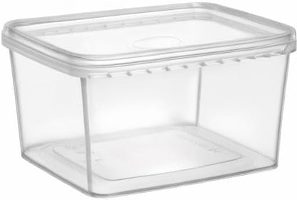 8 oz 20 Pack Square Clear Deli Containers with Lids Disposable BPA Free Square Plastic Food Storage Containers with Lids Airtight for Meal Prep Take Out Kitchen