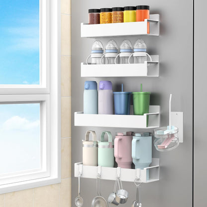 Magnetic Tumbler Organizer, Cup Holder for Fridge, Black | Quality Material, Ideal for Owala, Stanley, Yeti, HydroJug, Easy to Remove
