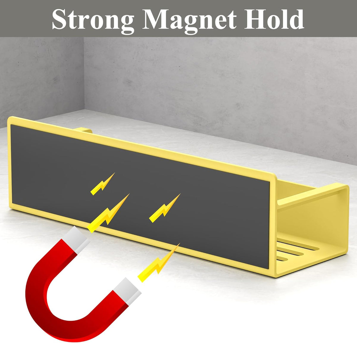 Magnetic Tumbler Organizer, Cup Holder for Fridge, Black | Quality Material, Ideal for Owala, Stanley, Yeti, HydroJug, Easy to Remove