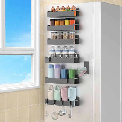 Magnetic Tumbler Organizer, Cup Holder for Fridge, Black | Quality Material, Ideal for Owala, Stanley, Yeti, HydroJug, Easy to Remove