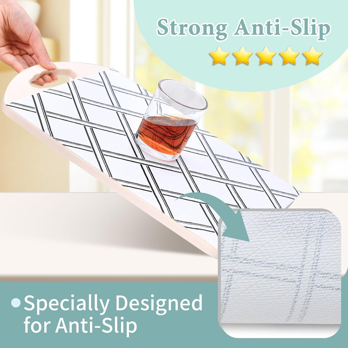 2-Layer Drawer and Shelf Liner for Kitchen Cabinet: 12 in X 20 Ft Non Slip Waterproof Shelf Paper Non Adhesive Refrigerator Liners White Marble Easy Liners for Bathroom with Knife Tape Measure