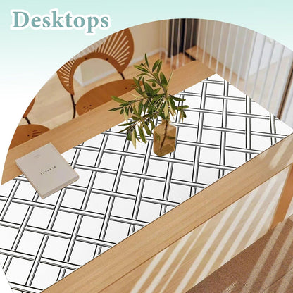 2-Layer Drawer and Shelf Liner for Kitchen Cabinet: 12 in X 20 Ft Non Slip Waterproof Shelf Paper Non Adhesive Refrigerator Liners White Marble Easy Liners for Bathroom with Knife Tape Measure