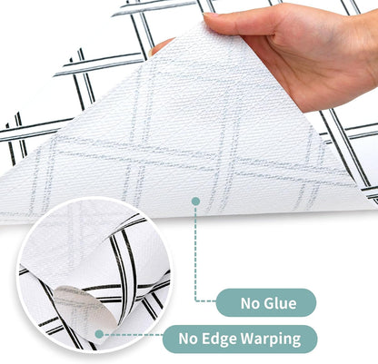 2-Layer Drawer and Shelf Liner for Kitchen Cabinet: 12 in X 20 Ft Non Slip Waterproof Shelf Paper Non Adhesive Refrigerator Liners White Marble Easy Liners for Bathroom with Knife Tape Measure