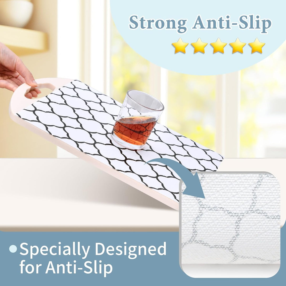 2-Layer Drawer and Shelf Liner for Kitchen Cabinet: 12 in X 20 Ft Non Slip Waterproof Shelf Paper Non Adhesive Refrigerator Liners White Marble Easy Liners for Bathroom with Knife Tape Measure
