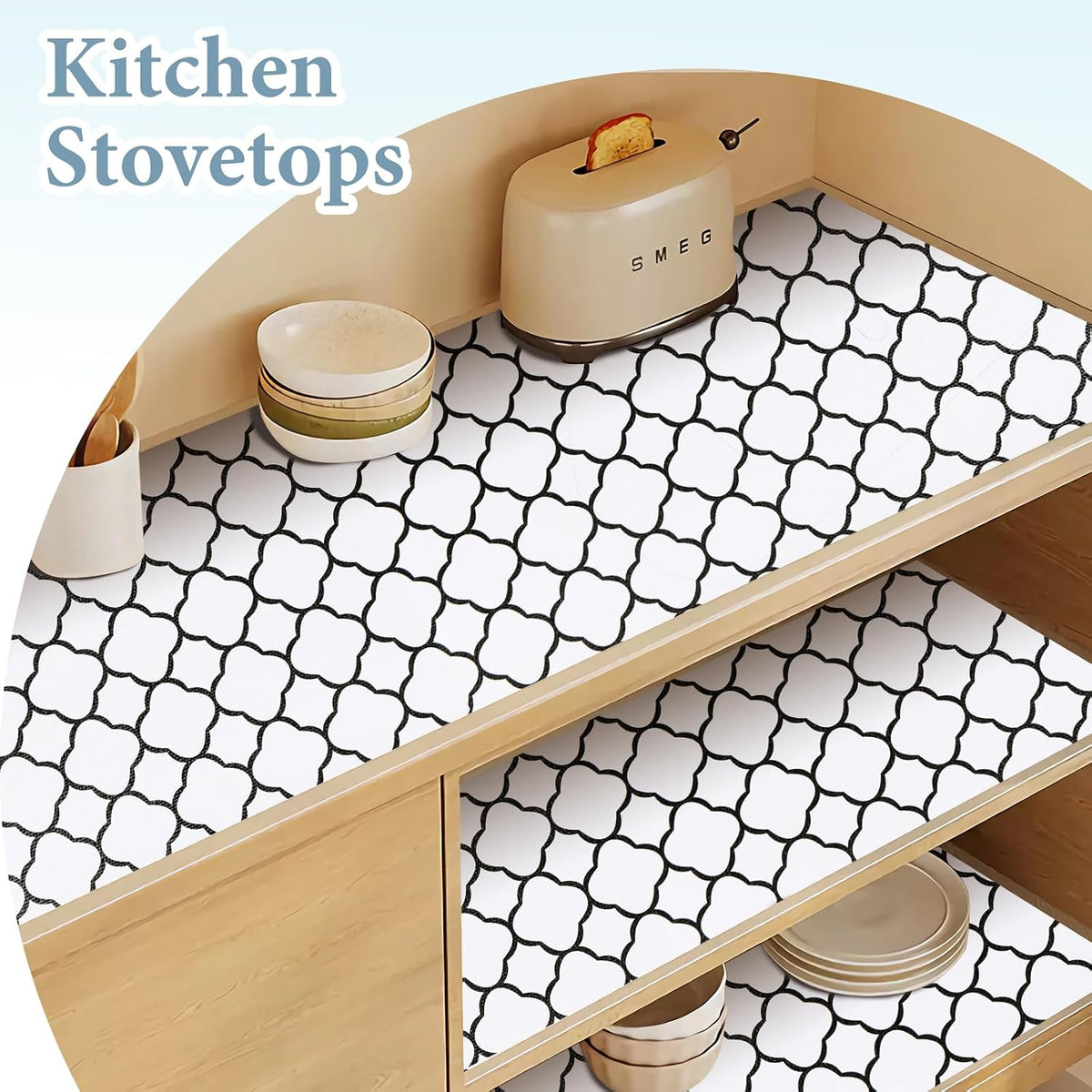 2-Layer Drawer and Shelf Liner for Kitchen Cabinet: 12 in X 20 Ft Non Slip Waterproof Shelf Paper Non Adhesive Refrigerator Liners White Marble Easy Liners for Bathroom with Knife Tape Measure