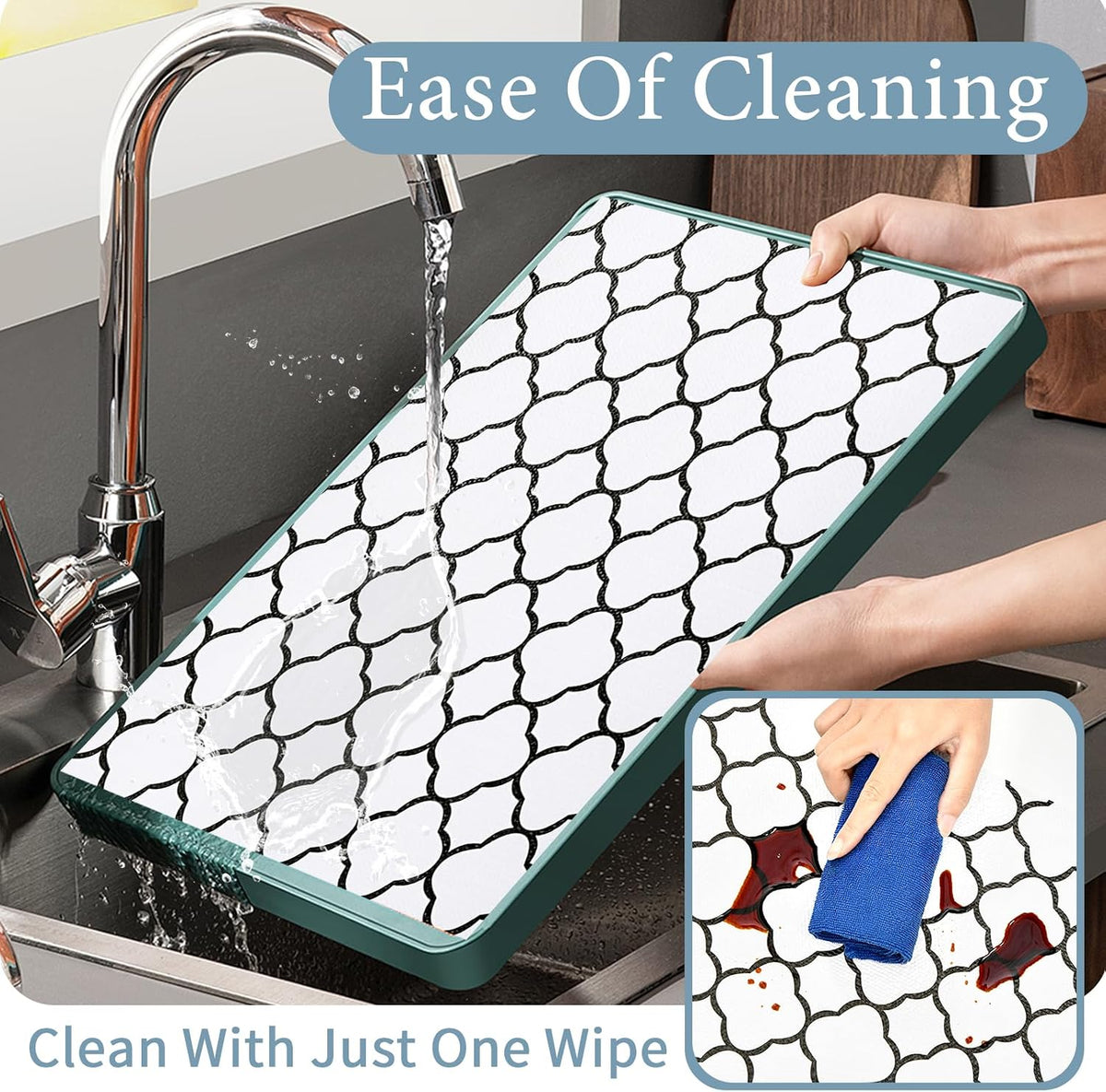2-Layer Drawer and Shelf Liner for Kitchen Cabinet: 12 in X 20 Ft Non Slip Waterproof Shelf Paper Non Adhesive Refrigerator Liners White Marble Easy Liners for Bathroom with Knife Tape Measure