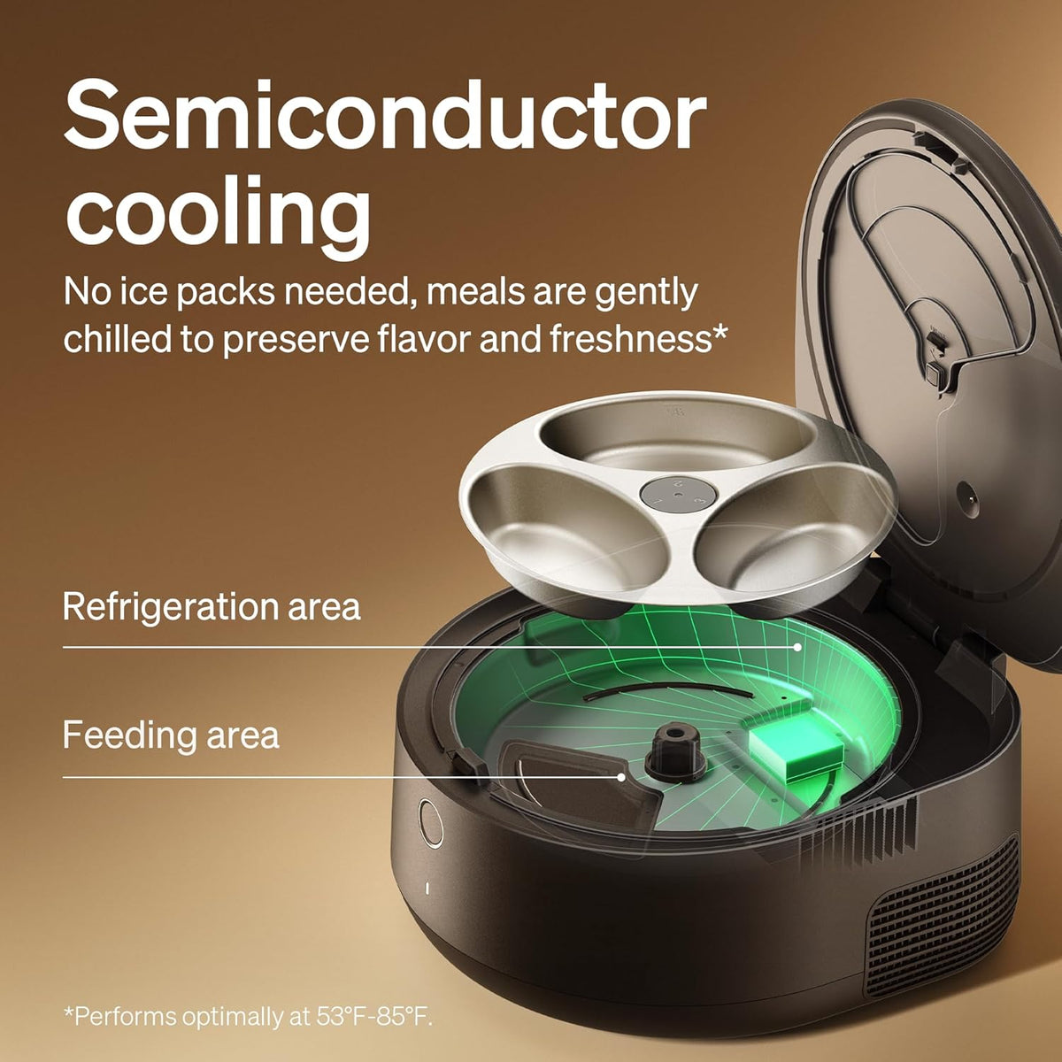 Automatic Wet Food Cat Feeder 2026 New Version with Semiconductor Cooling, Refrigerated 3 Fresh Meals in 3 Days, App-Controlled Pet Food Dispenser, Stainless Steel Bowl, Easy to Clean