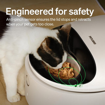 Automatic Wet Food Cat Feeder 2026 New Version with Semiconductor Cooling, Refrigerated 3 Fresh Meals in 3 Days, App-Controlled Pet Food Dispenser, Stainless Steel Bowl, Easy to Clean
