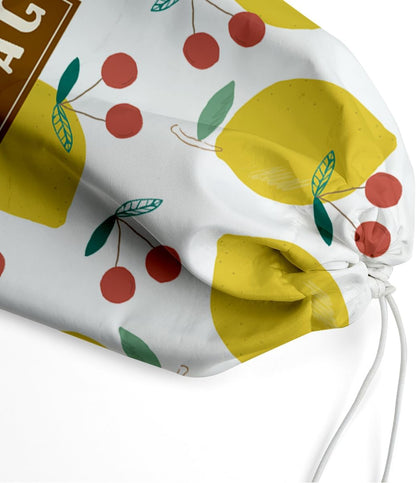 Plastic Bag Holder,Reusable And Washable Country Style Grocery Bag organizer,For Home Kitchen Travelling Camping Decor, use 1 Pack,Strawberry Pattern