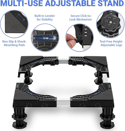 Mini Fridge Stand Riser, Adjustable Base for Small Refrigerator