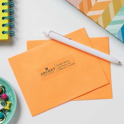Printable Address Labels with Sure Feed, 1" x 2-5/8", Glossy Clear, 300 Blank Mailing Labels for Laser and Inkjet Printers (6521)
