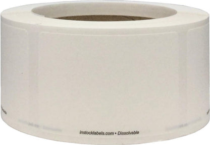 Dissolvable Food Storage Labels, 2 x 3 Inch, 500-Pack - Convenient Blank Adhesive Stickers for Organization and Food Rotation, Meal Prep Stickers Dissolve in Water